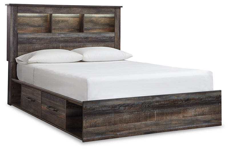 Drystan Bookcase Bed With 4 Storage Drawers