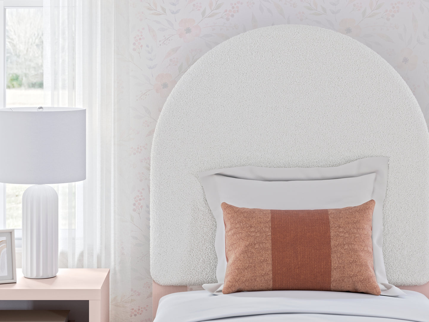 Ashley Express - Wistenpine Twin Upholstered Panel Headboard with Nightstand