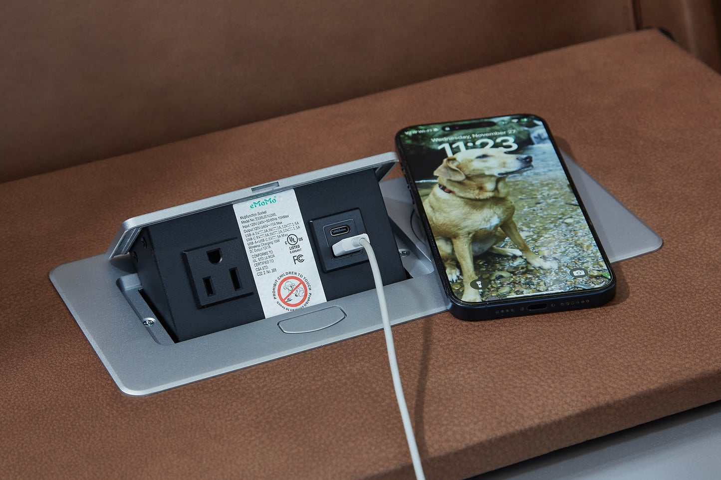 Point Clear PWR REC Sofa with ADJ Headrest