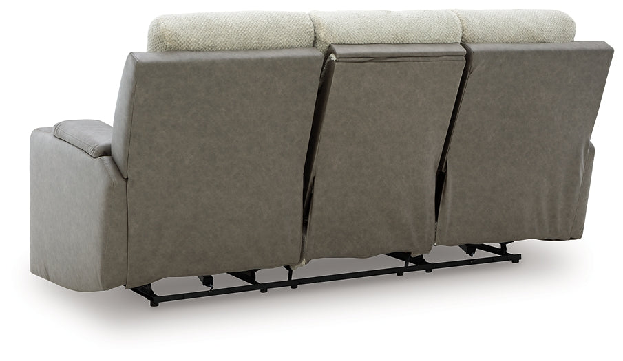 Stately Check PWR REC Sofa with ADJ Headrest