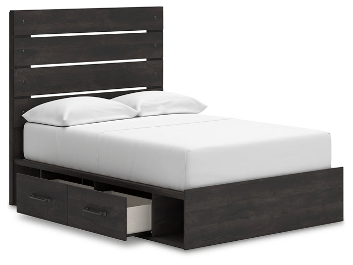 Delmorta Panel Storage Bed