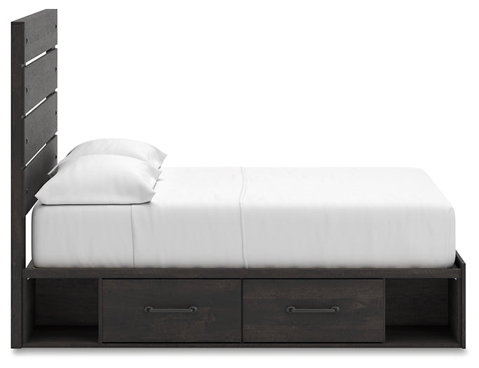 Delmorta Panel Storage Bed