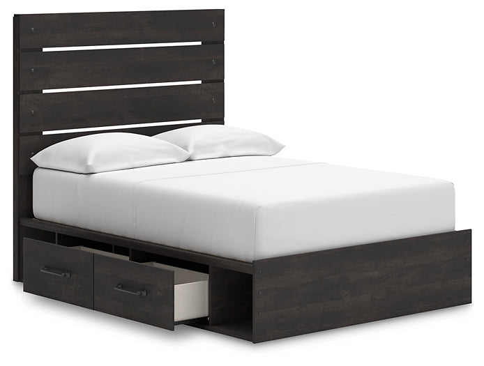 Delmorta Panel Bed With Storage