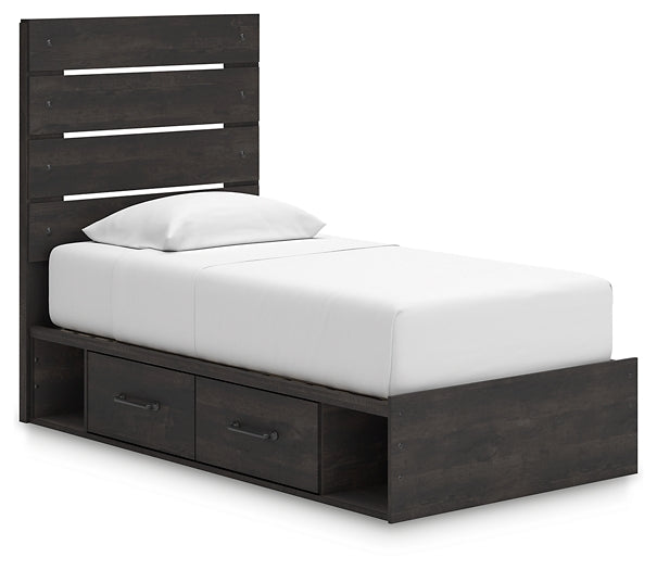Delmorta Panel Bed With Storage