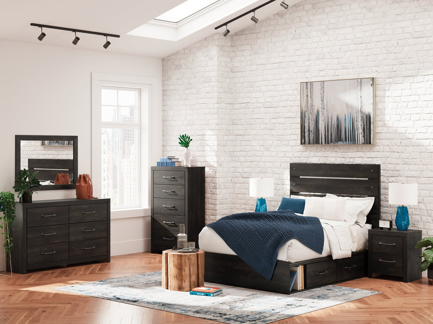 Delmorta Panel Bed With Storage