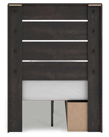 Delmorta Panel Storage Bed