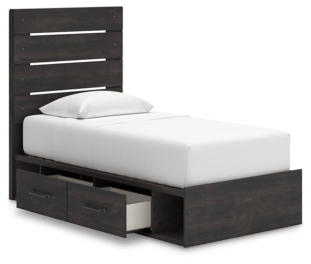 Delmorta Panel Storage Bed
