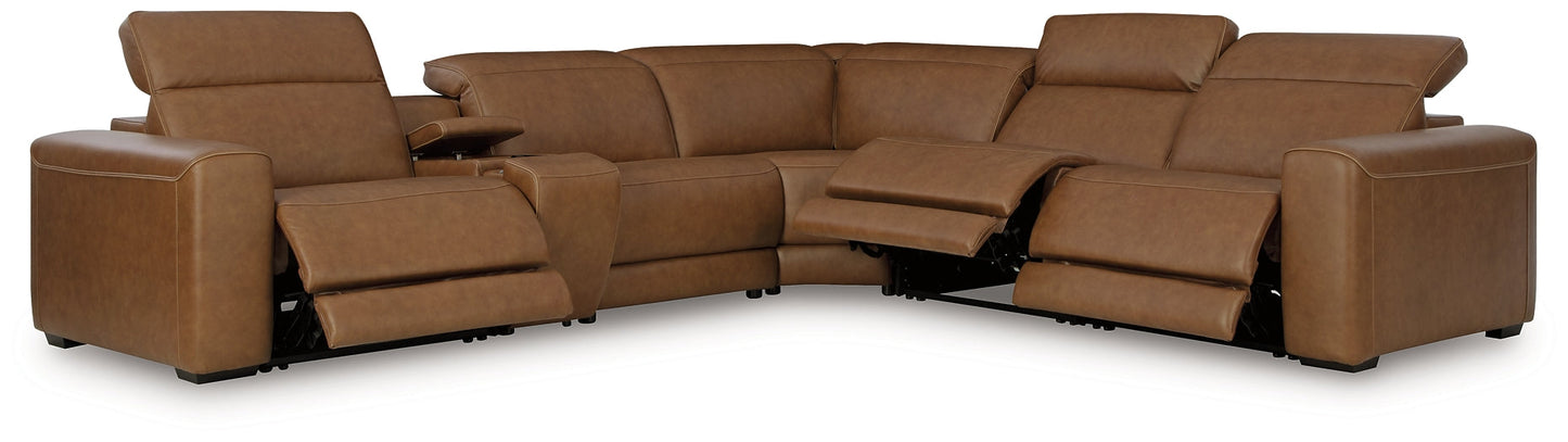Rally-Up 6-Piece Power Reclining Sectional with Console