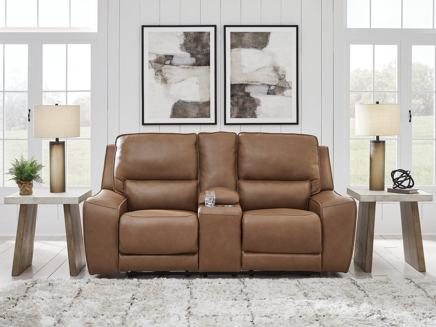 Silverbrooke PWR REC Loveseat/CON/ADJ HDRST