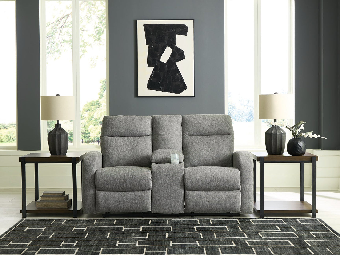 Moreau Place DBL Rec Loveseat w/Console