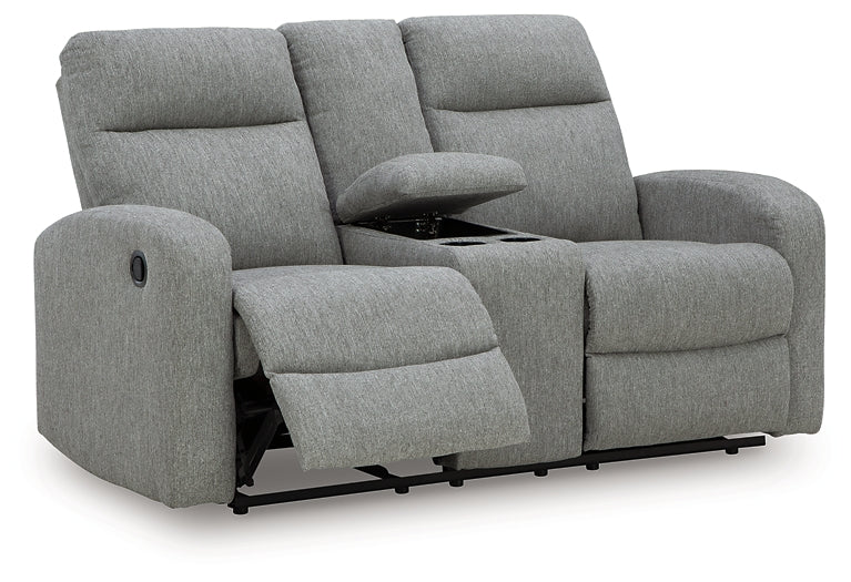 Moreau Place DBL Rec Loveseat w/Console