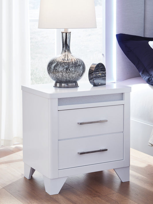 Frostlyn Two Drawer Night Stand