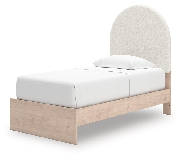 Shapella Twin Upholstered Panel Bed with Storage