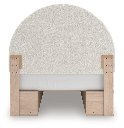 Shapella Full Upholstered Panel Bed with Storage
