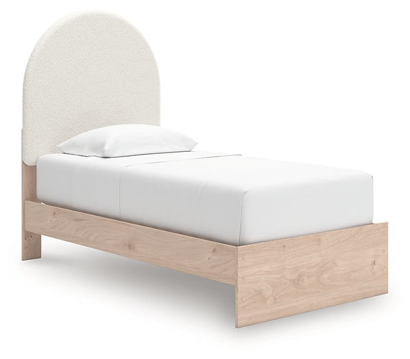 Shapella Twin Upholstered Panel Bed
