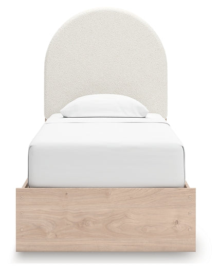 Shapella Twin Upholstered Panel Bed