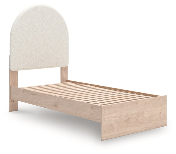 Shapella Twin Upholstered Panel Bed