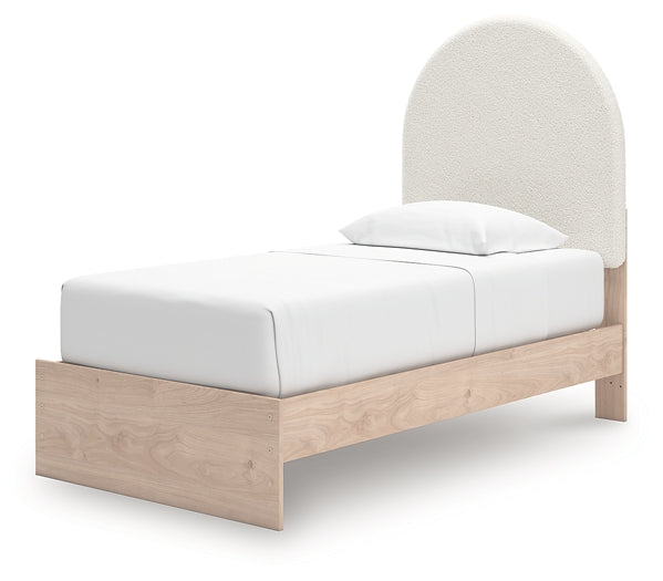 Shapella Twin Upholstered Panel Bed