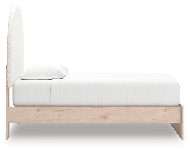 Shapella Twin Upholstered Panel Bed