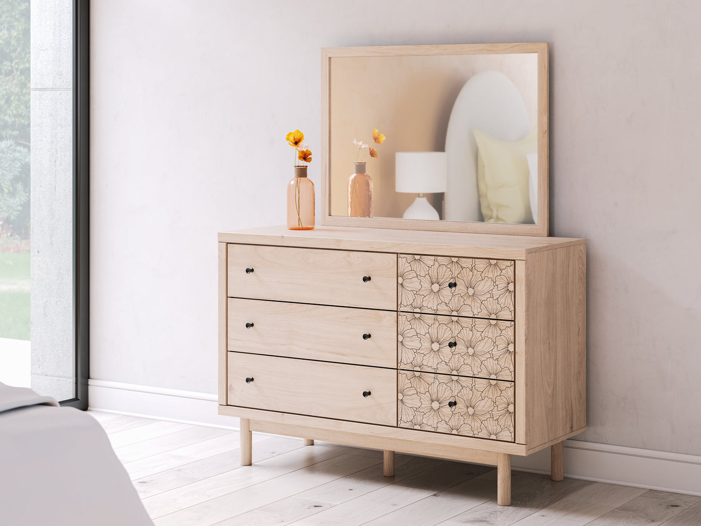 Shapella Dresser and Mirror