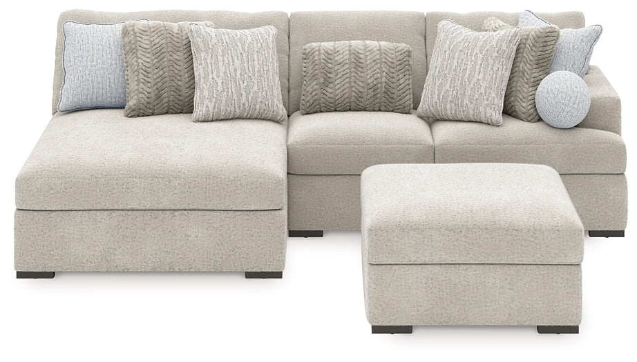 Cuddle Plush 3-Piece Sectional with Chaise