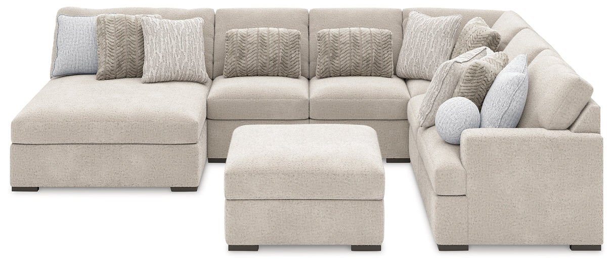 Cuddle Plush 6-Piece Sectional with Chaise