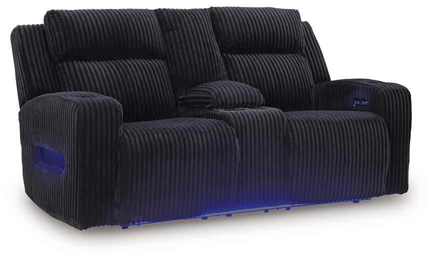TwinBrooke Pwr Rec Loveseat/Con/Adj Hdrst