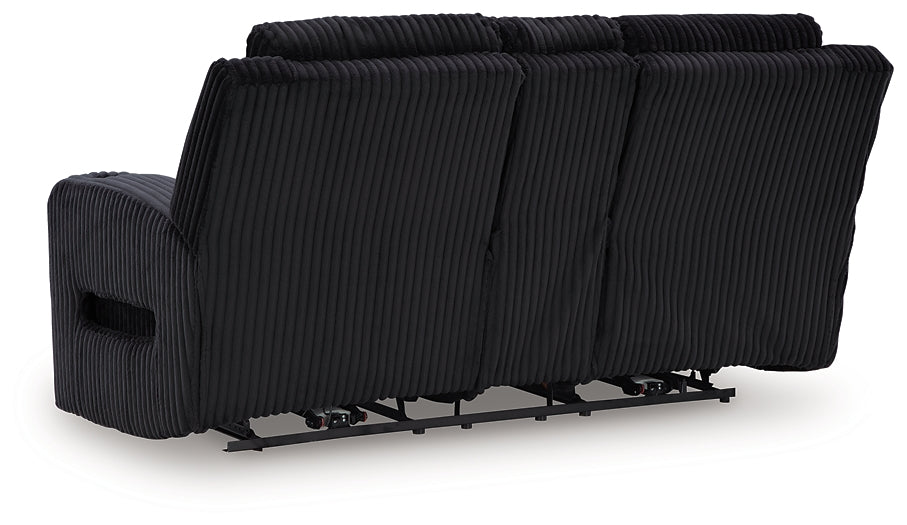 TwinBrooke Pwr Rec Loveseat/Con/Adj Hdrst