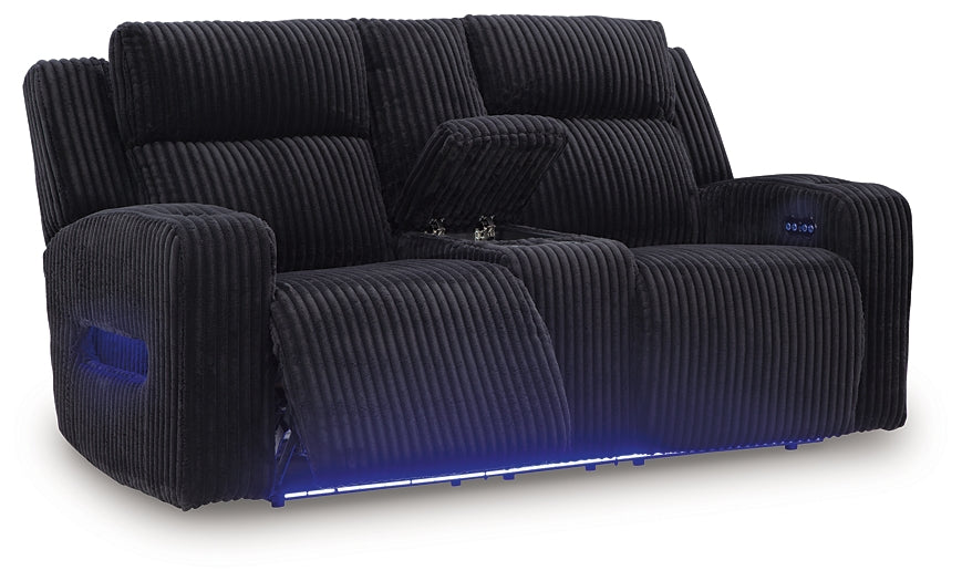 TwinBrooke Pwr Rec Loveseat/Con/Adj Hdrst