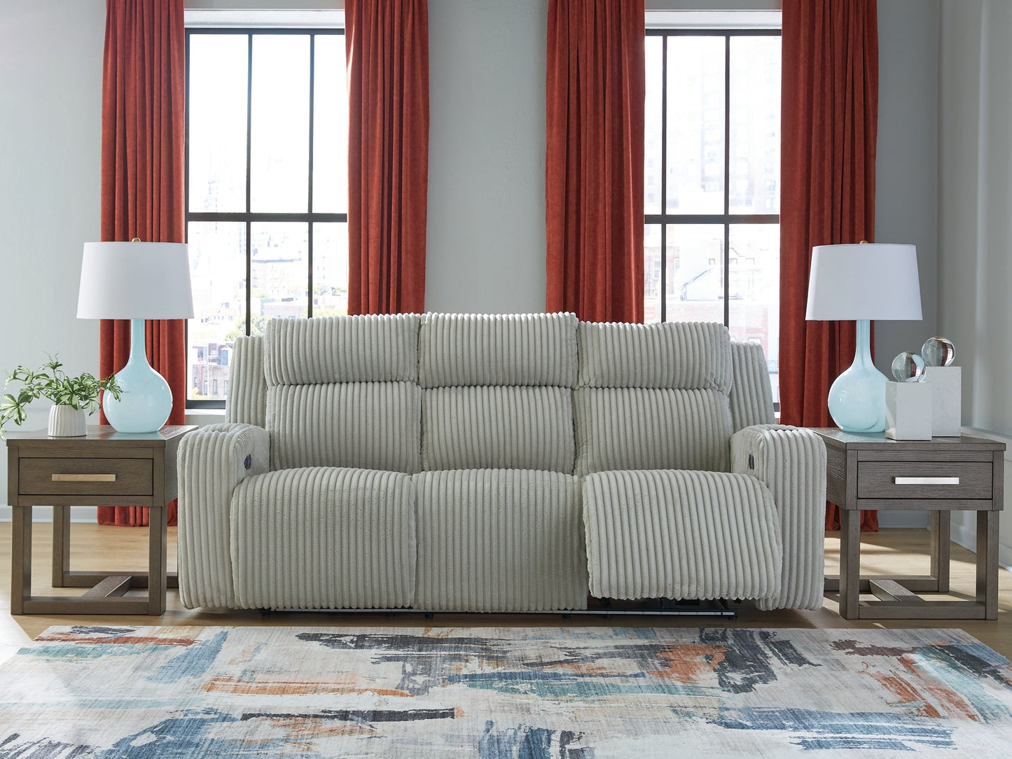 TwinBrooke Pwr Rec Sofa With Adj Headrest