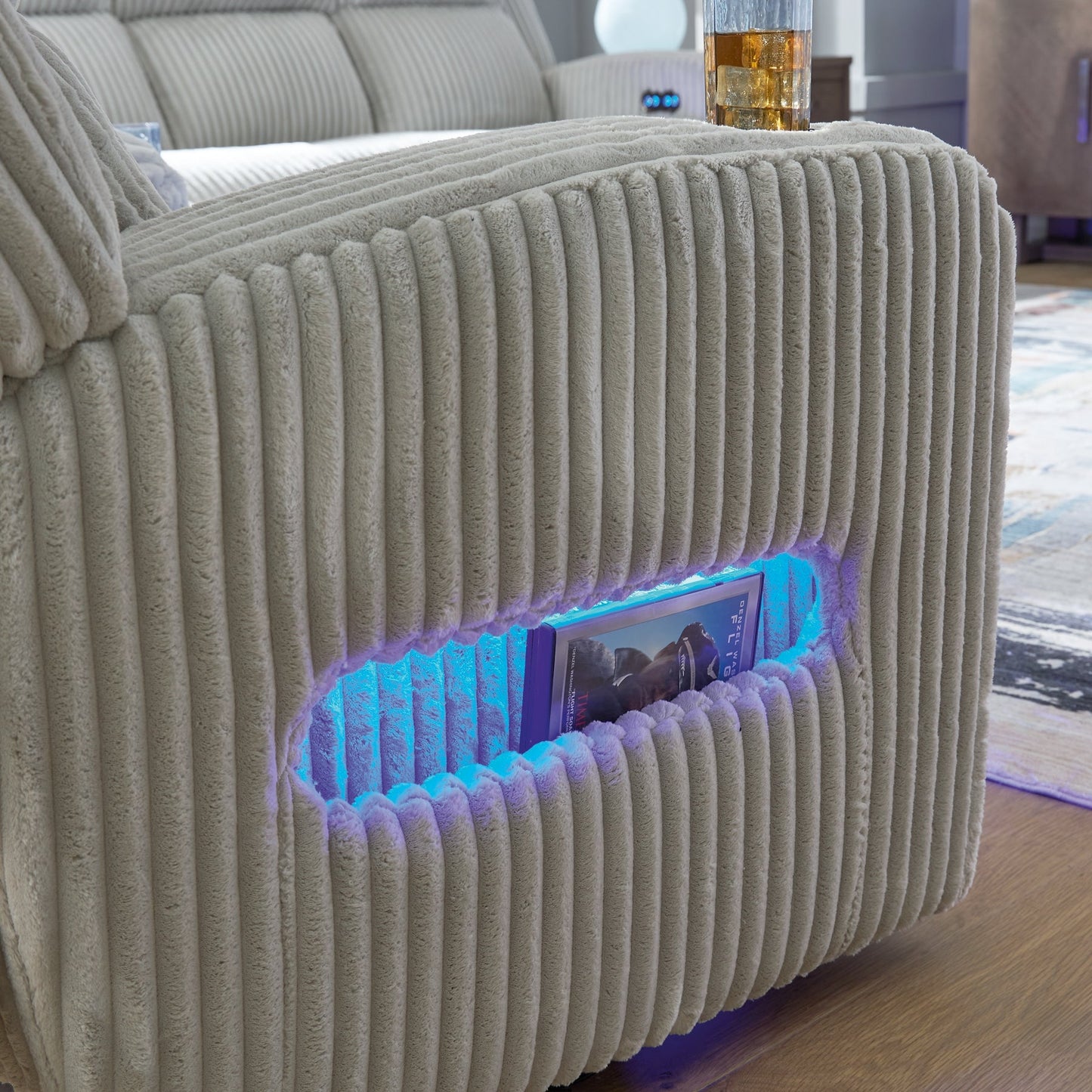 TwinBrooke Pwr Rec Sofa With Adj Headrest