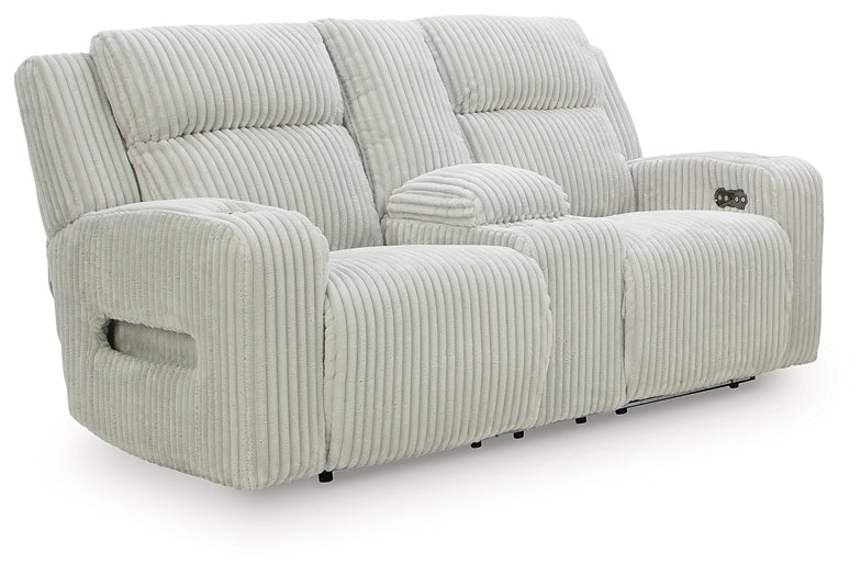 TwinBrooke Pwr Rec Loveseat/Con/Adj Hdrst