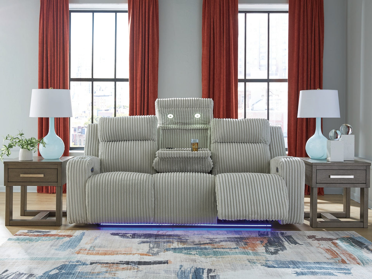 TwinBrooke Pwr Rec Sofa With Adj Headrest