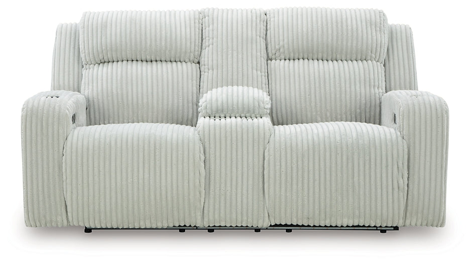 TwinBrooke Pwr Rec Loveseat/Con/Adj Hdrst