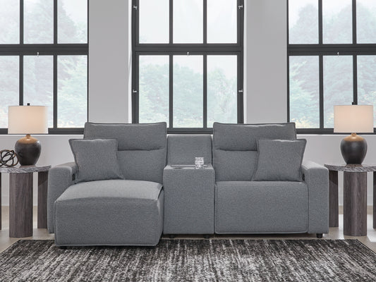 Modmax II 3-Piece Power Reclining Sectional with Chaise and Console