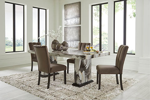 Jazmore Dining Table and 4 Chairs
