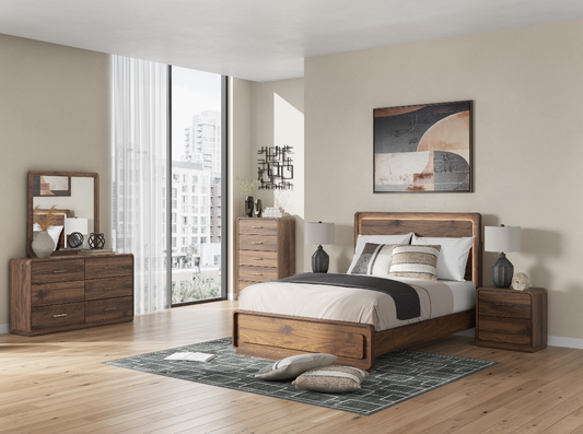 Hollinaze Queen Panel Bed, Dresser and Mirror