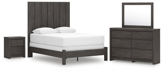 Parlayon Queen Panel Bed, Dresser, Mirror and Nightstand