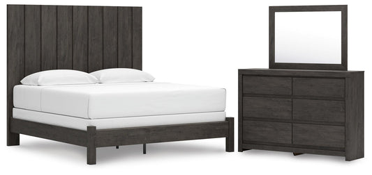 Parlayon King Panel Bed, Dresser and Mirror