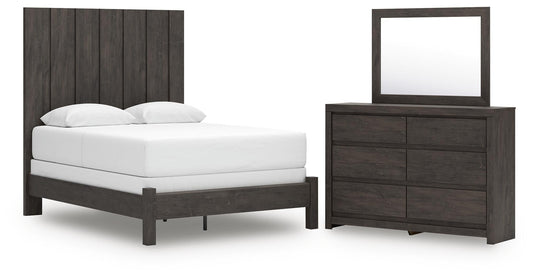 Parlayon Queen Panel Bed, Dresser and Mirror