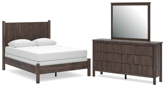 Cadmori Queen Panel Bed, Dresser and Mirror