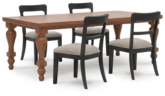 Chadworth Dining Table and 4 Chairs