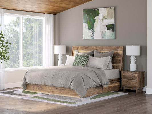 Ashley Express - Zadilyn King Panel Bed with Storage