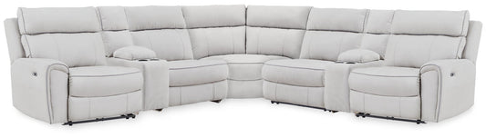 Grafton Pike 7-Piece Reclining Sectional with Storage Consoles