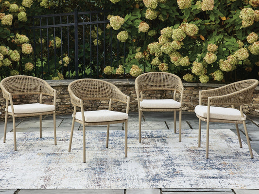 Ocean Park Arm Chair With Cushion (4/CN)