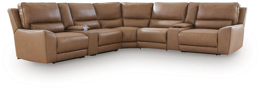 Silverbrooke 7-Piece Reclining Sectional with Storage Consoles