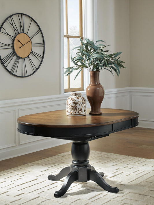 Ashley Express - Loganeer Oval DRM Butterfly EXT Table