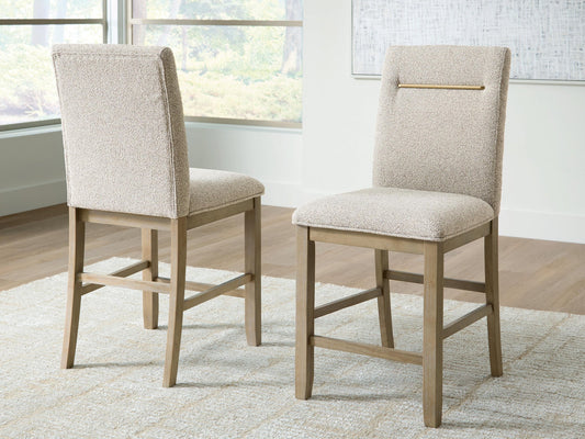 Crendlin Upholstered Barstool (2/CN)