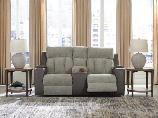 Stately Check PWR REC Loveseat/CON/ADJ HDRST