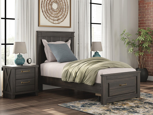 Ashley Express - Brazen Valley Twin Panel Platform Storage Bed